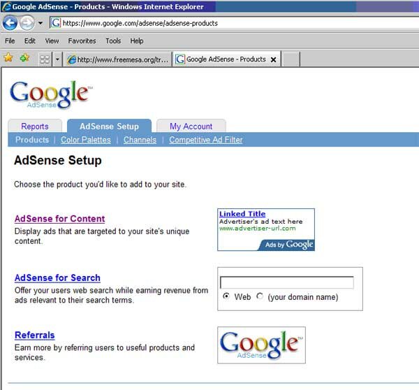 freecycle group revenue sharing - select adsense for content 