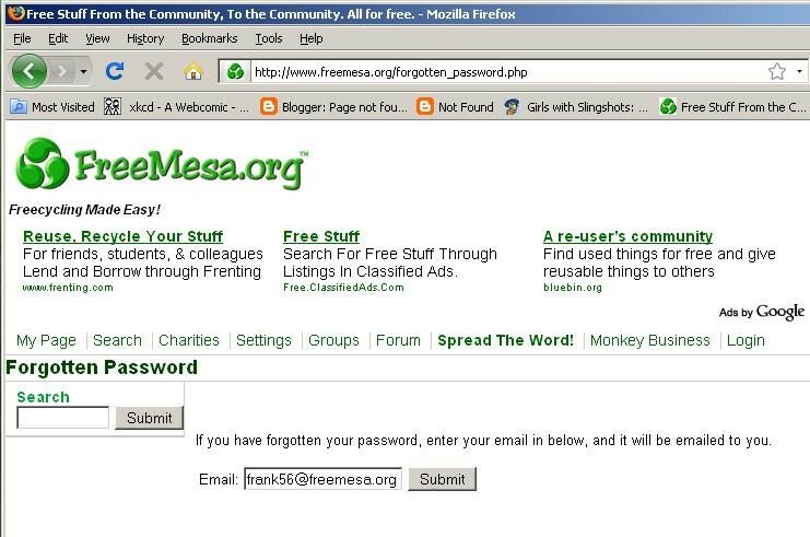 email entry form