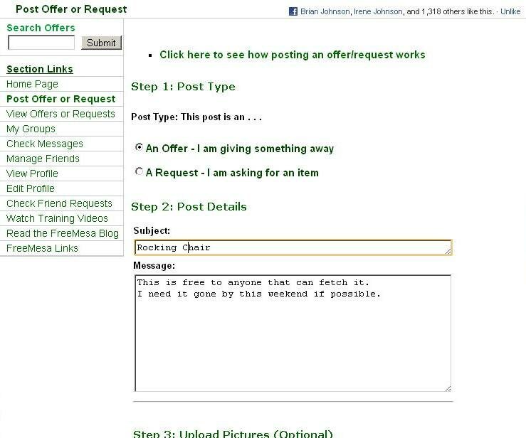 posting an offer